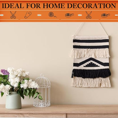 20 Pcs Beginners Wooden Loom Notched Weaving Loom Basket Weaving Tools for Kids Adult Art Craft Activity Jewelry Motor Skills Crochet Knitting Sewing Teaching Educational