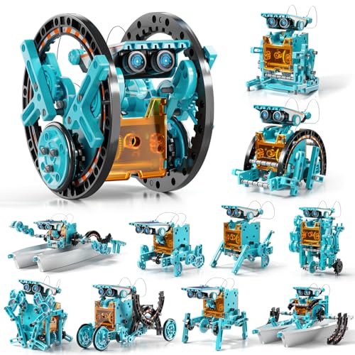 Solar Powered Kits Toys Robotics for Kids Ages 8-12, STEM Toys - color: Blue Kits