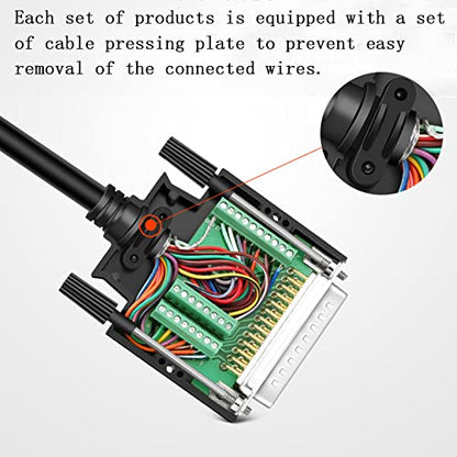 DB25 Solderless Connector, 10PCS Set, Includes 5 Male & 5 Female, 16mm Thin, RS232 Serial Port Adapter Breakout Board, for Tax Control Machine, Digital Camera, PLC etc. - style: 5PCS Male+5PCS Female