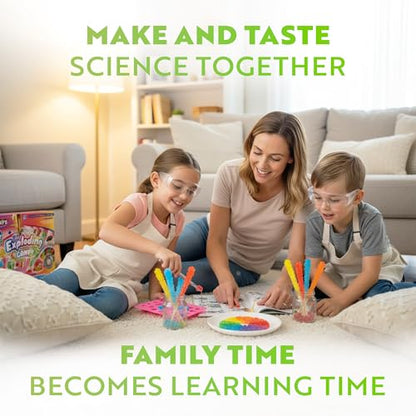 Playz Edible Exploding Candy Making Kit for Kids Age 8-12, 29+ Fun Science - style: Exploding Candy