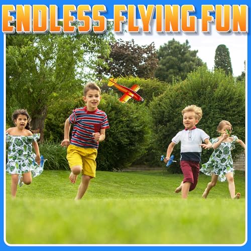 8 Inch Foam Glider Planes (72-Pack) Bomber Airplane Party Favor Toys - size: 72 Pack