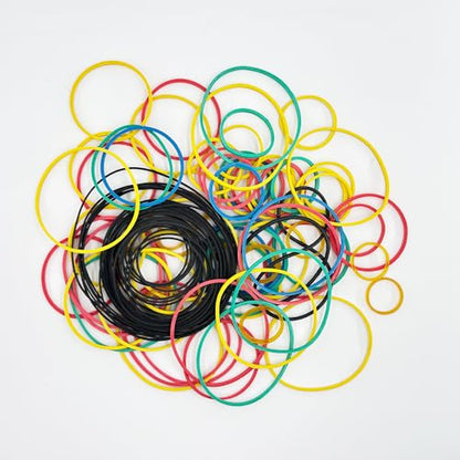 100PCS Pulley Belts Engine Drive Belt Rubber Transmission Belt for RC Car Robot DIY Model Toy Accessories (100PCS Mix Color) - style: 100PCS Mix Color