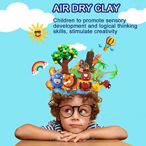 EDIFON Air Dry Clay, 48 Colors Foam Magic Modeling Clay for Kids DIY Crafts - color: 48 colors