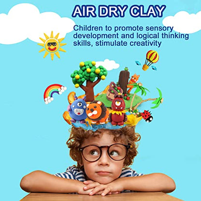 EDIFON Air Dry Clay, 48 Colors Foam Magic Modeling Clay for Kids DIY Crafts - color: 48 colors