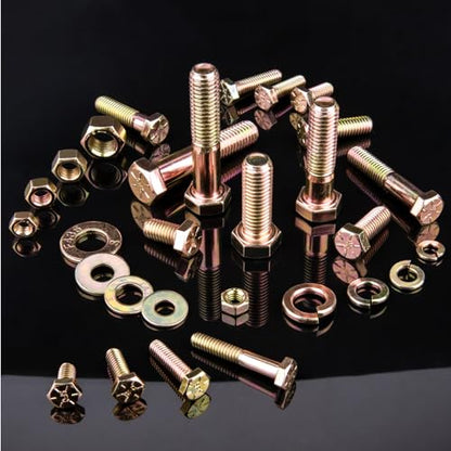 FOLIV 772PCS Grade 8 Bolt Assortment Kit, Heavy Duty Bolts and Nuts Kit, 1/4-20 5/16-18 3/8-16 1/2-13 SAE Sizes Included (Upgraded Package) - size: 772PCS 1/4-20 5/16-18 3/8-16 1/2-13