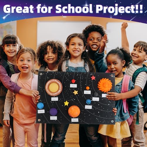 wookidel Solar System Project Kit for Kids, Solar System Model Toy Kit