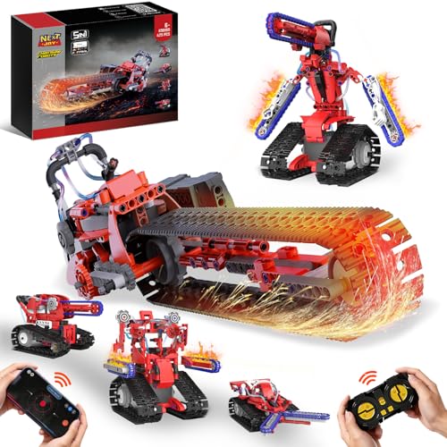 STEM Robot kit for Kids Ages 8-12, 5 In1 Science Building Blocks Kit - color: K96169