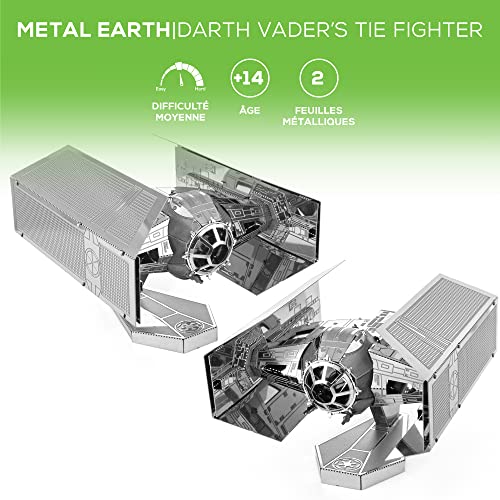Fascinations Metal Earth Star Wars OT Darth Vader's Tie Fighter 3D Metal Model Kit