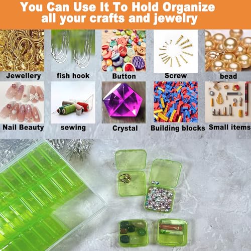 31-Piece Green Inner Box Organizer for Resin Crafts - color: Green