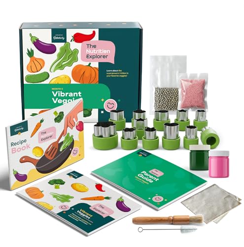 Baketivity Vibrant Veggies Kids Nutrition Kit STEM Birthday Gifts for Kids - color: 3-vibrant Veggies