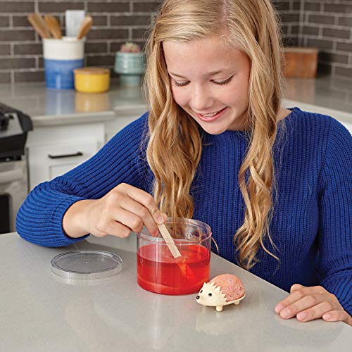 MindWare Crystal Growing Kits: Hedgehogs Warm Colors Set of 2 – Cute DIY Crystal Growing Kits for Kids & Teens – Mini Science Experiment – Crystals Grow in 24 Hours - style: Hedgehog