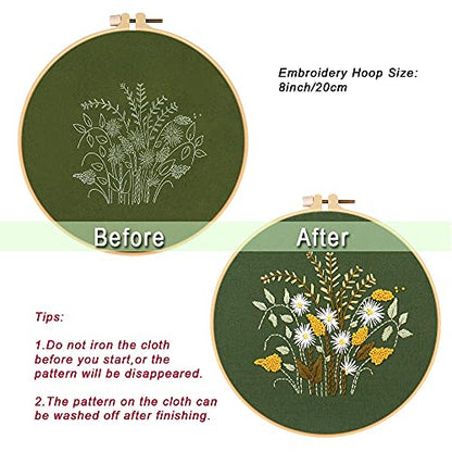 Amiiba Embroidery Starter Kit with Three Wise Men and Camel Pattern, DIY Full Range Stamped Embroidery Cross Stitch Kits for Beginners Adults (Wise Men) - color: Wise Men