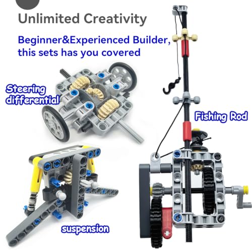 Technic Parts Building Block Pieces Sets, 260 Pieces