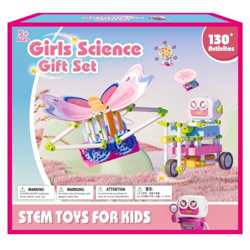 SMILESSKIDDO Science Kit for Girls 130+ Experiments, STEM Toys - color: Light Blue