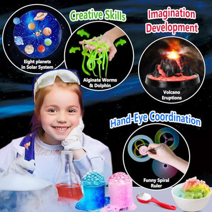 UNGLINGA 250+ Science Experiments Kits for Kids, Chemistry Set - style: science kit with 250 experiments