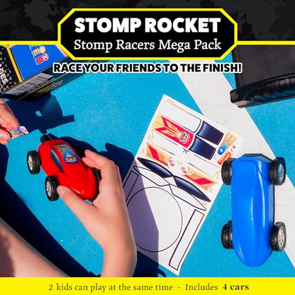 Stomp Racers Mega Pack by Stomp Rocket, 4 Air Powered Race Cars