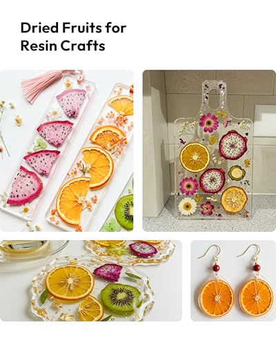 Resiners Dried Pressed Flowers for Resin Molds Scrapbook Supplies - color: Bright Fruit 80pcs