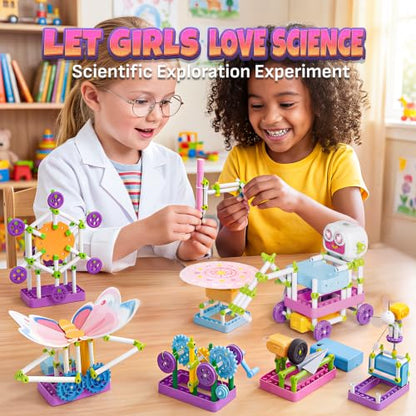 SMILESSKIDDO Science Kit for Girls 130+ Experiments, STEM Toys - color: Light Blue