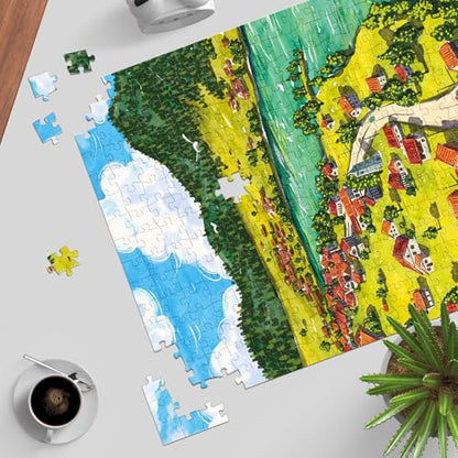 Puzzles for Adults 1000 Pieces, Jigsaw Puzzle for Adults, Fun Challenging Puzzle, Mountain Top Calm Puzzles Game, Interlock Perfectly No Dust, Gifts for Easter Mother’s Day - color: Mountain Top Calm