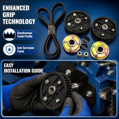 Deck Drive Pulley Kit 131-4529 131-4509 for Toro TimeMaster 30" - size: 120-3335