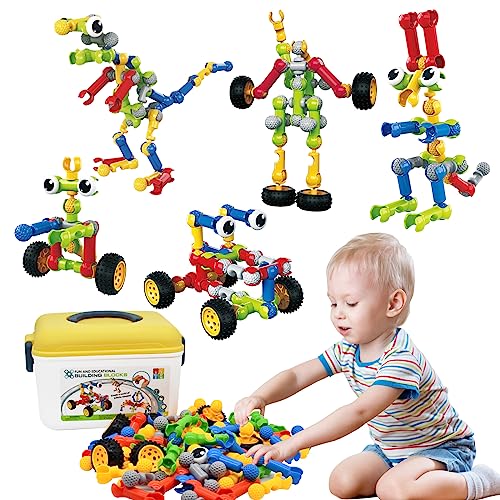 Huaker STEM Building Toys for 3 4 5 6 7 8 Year Old Boys Girls Birthday Gift - style: 109