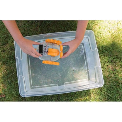 4M Green Science Aqua Robot - Solar & Battery Power DIY Water Swimming Toy - style: 4M 403415 Green Science Aqua Robot-Solar Hybrid Power, Multi