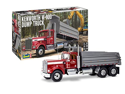 Revell 12628 Kenworth W-900 Dump Truck 1:25 Scale 265-Piece Skill Level 5 Model Building Kit