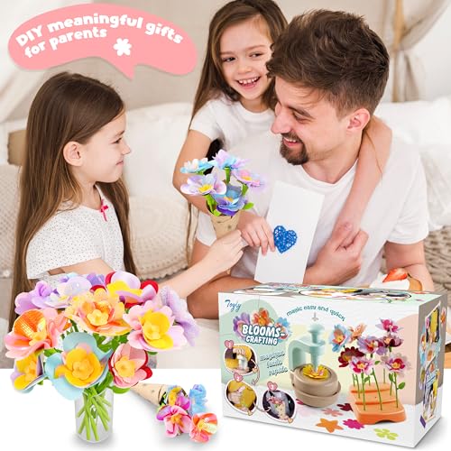 DIY Fabric Flower Bouquet Craft Kit, Educational Toy Gift Girls Toddlers 4+