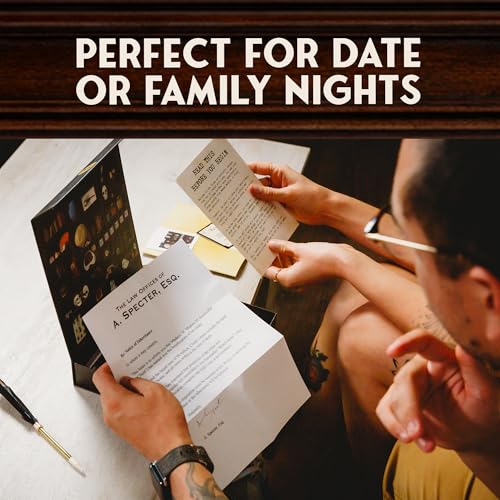 Madame Medora's House of Curiosities: Engaging Ghost-Themed Mystery Solving Game Kit for Adults. Cryptic Puzzle Files for Families, Friends, Immersive Date Night