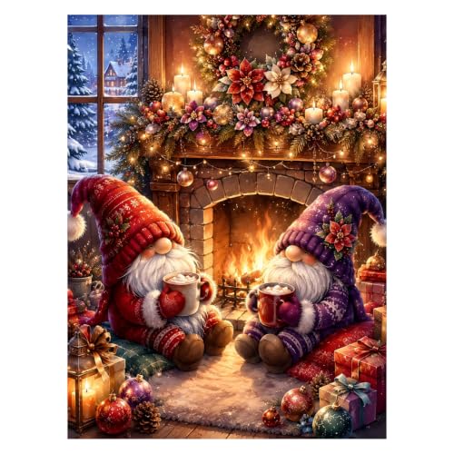 AUKELHJ Christmas Diamond Art Kits for Adults, Diamond Painting, 12x16 Inch - color: 03-Christmas, size: 12X16 inch