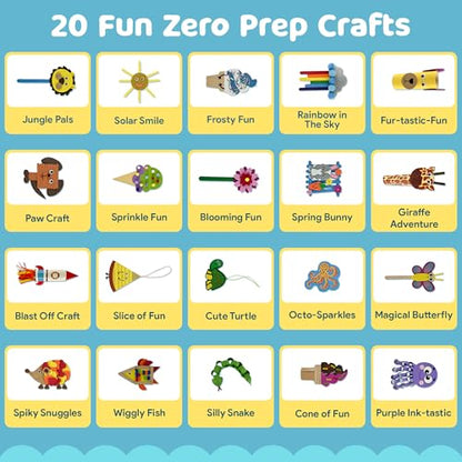 Mumaloo Kids Craft Kit – 20 No-Mess Art Projects Ages 4–8