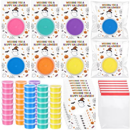 Viorawhite 144 Pcs Happy Halloween Air Dry Clay Kits for Kids - style: Happy Halloween