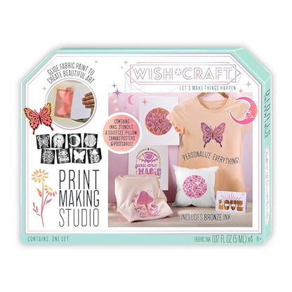 Bright Stripes Wish*Craft Print Making Studio All-in-One Kit, Ages 6+ - style: Print Studio