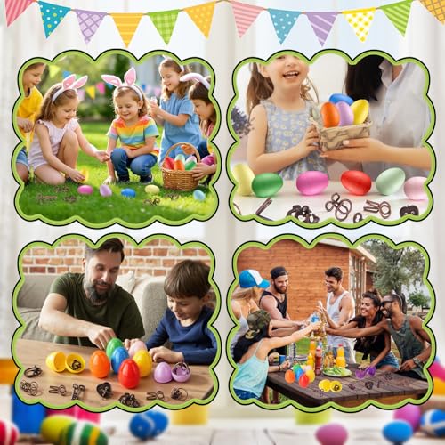 16 Pack Easter Eggs Filled with Brain Teaser Puzzles Toys, Easter Basket Stuffers for Kids Teens Adults, Easters Egg Fillers for Kids Boys Girls, Easters Eggs Hunt Game, Classroom Prize Supplies - style: 16 PC