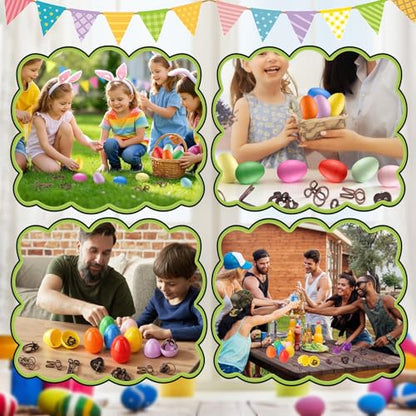 16 Pack Easter Eggs Filled with Brain Teaser Puzzles Toys, Easter Basket Stuffers for Kids Teens Adults, Easters Egg Fillers for Kids Boys Girls, Easters Eggs Hunt Game, Classroom Prize Supplies - style: 16 PC