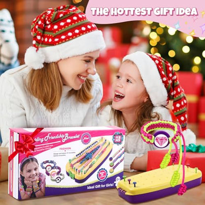 VIDIBESTY Stretchy Bracelet Making Kit for Girls 6-12, Elastic String DIY Arts & Crafts Bulk Toy Set, Friendship Jewelry Maker Tool, Popular Christmas Birthday Gifts for Kids Ages 7 8 9 10 11(112PCS)
