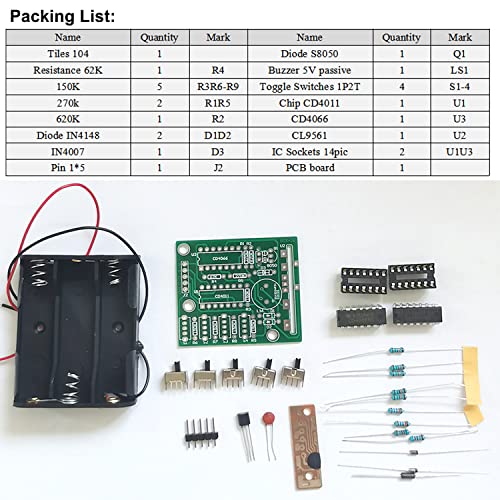 ISolderStore Electronic DIY Kits 16 Music Box Soldering Practice Kit DIY Soldering Project for Teens Kids Adults Thanksgiving Xmas Gift