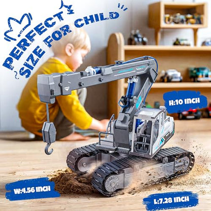 Hydraulic Crane Truck STEM Building Toy, 134 Pcs Engineering Kit for Kids - style: Crane