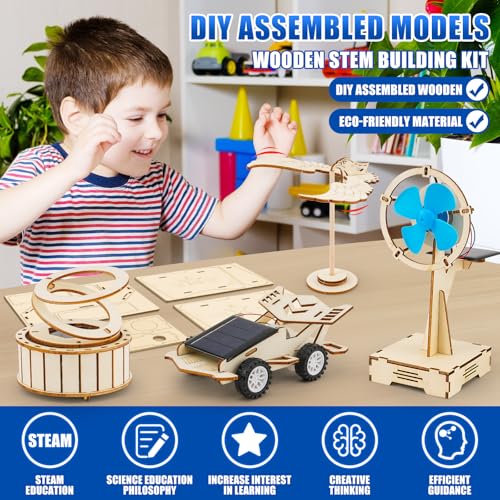 LUCKY GUESS 8 in 1 STEM Science Kit for Kids, Solar & Physics Experiments