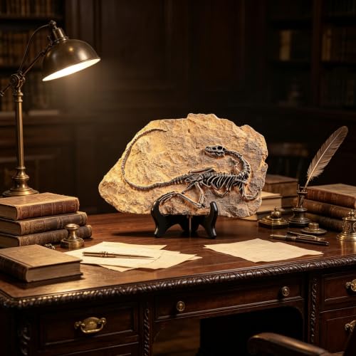 XINDAM Resin Dinosaur Fossil Statue Model Simulated Skeleton Home Office Display Decorative Craft Box Decoration (Style 1) - color: Style 1