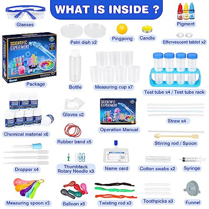 Science Kit for Kids,80 Science Lab Experiments,Scientist Role Play - style: Science kit with 80 experiments