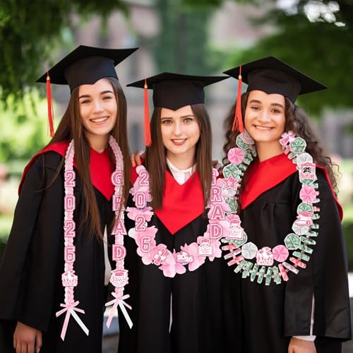Money Leis for Graduation 2026 - Graduation Leis 2026 Pink Graduations Leis - color: Money Leis - Pink