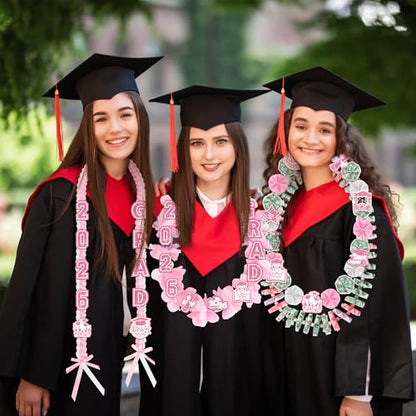 Money Leis for Graduation 2026 - Graduation Leis 2026 Pink Graduations Leis - color: Money Leis - Pink