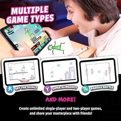 Abacus Brands Pixicade+ - Draw Your Own Video Game Maker, Kids Gift Ages 6+ - size: Pixicade+