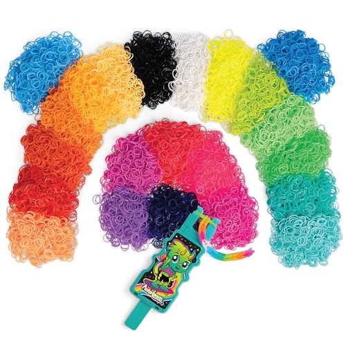 Rainbow Loom 11,000 Neon Bands AutoLoom Refill Mega Pack & Jewelry Kit