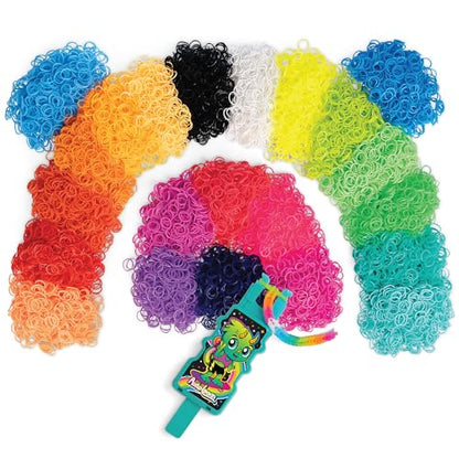 Rainbow Loom 11,000 Neon Bands AutoLoom Refill Mega Pack & Jewelry Kit