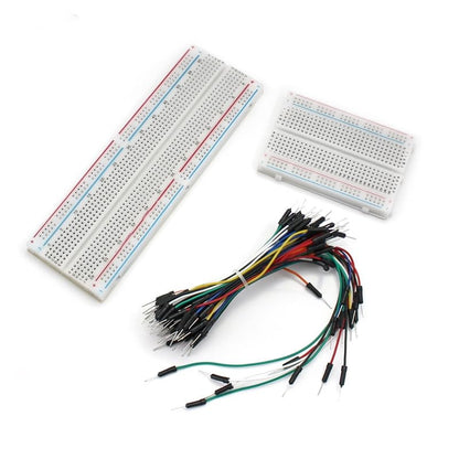 Solderless Breadboard 1Pcs 830 Tie Points - 400 Tie Point - 65 Pcs Flexible Breadboard Jumper Wires - color: 1Pcs-830-400TieBreadboard-JumperWire65pcs