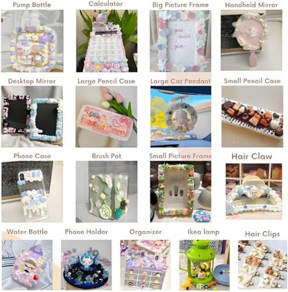 BoFUN Whipped Cream Glue Decoden Cream for DIY Crafts, Phone Case, Jewelry - color: Pink/ Resin
