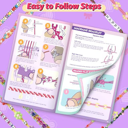 Cmiolacuna Friendship Bracelet Making Kit for Girls Ages 8-12 Loom Maker - color: Purple