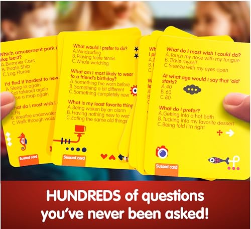 SUSSED The Wacky ‘What Would You Do’ Social Card Game - Age 6+, 2-8 Players - color: Hello Yellow (Hilarious Everyday Events Theme)